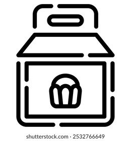 Cake Box icon for web, app, infographic, etc