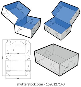 Cake Box Internal Measurement 176x 125 Stock Vector (Royalty Free ...