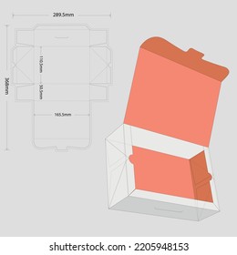 cake box packaging design elements flat design