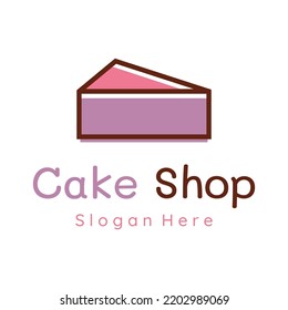 Kuchen oder Brot Logo Design.Süßes Kuchen, Geburtstagskuchen, Tasse Kuchen, Kuchen mit Kirschen.Logos für Unternehmen, Kuchengeschäfte, Kuchengeschäfte etc.