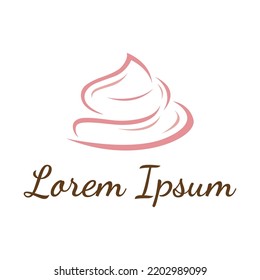 Cake or bread logo design.Sweet cakes, birthday cakes, cup cakes, cakes with cherries.Logos for businesses, cake shops, cake shops etc.