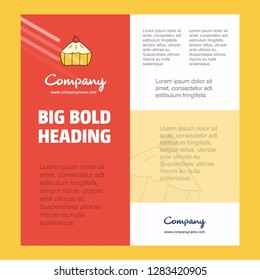 Cake Business Company Poster Template. with place for text and images. vector background