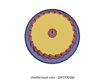 cake with a candle vector