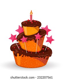 Cake with candles