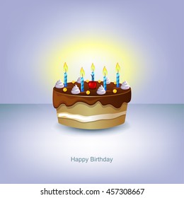 Cake with candles