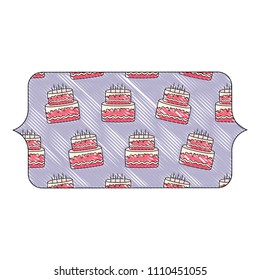 Cake with candles design