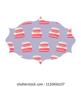 Cake with candles design