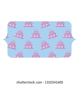 Cake with candles pattern