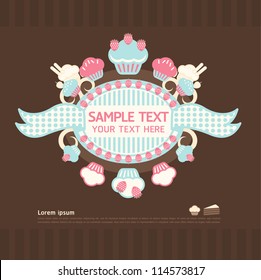 cake cards vector