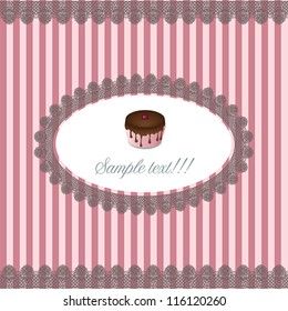 cake cards, vector