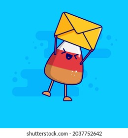 cake cartoon character carry a message