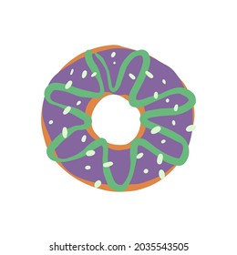 Pastel, ilustración de tarta de dibujos animados, icono vector de una tarta, ilustración vectorial