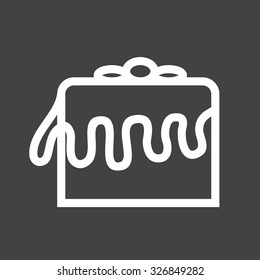 Cake, celebration, birthday icon vector image.Can also be used for easter, celebration, observances and holidays. Suitable for mobile apps, web apps and print media.