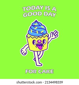 cake character vector running concept