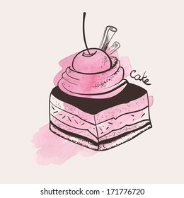cake cherry cinnamon cream