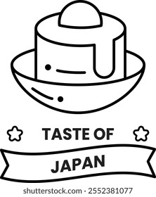 cake with a cherry logo illustration