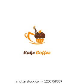 cake coffe logo vector designs