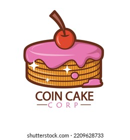cake coin with cream logo 