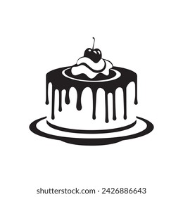 Cake collection flora design vector art.