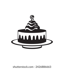 Cake collection flora design vector art.