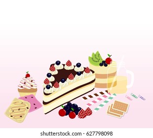 Cake collection set.