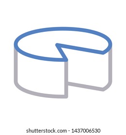 cake color line vector icon