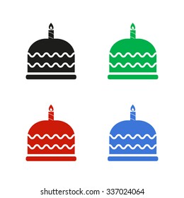 cake - color vector icon