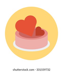 
Cake Colored Vector Illustration
