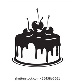 Cake computer vector graphic art