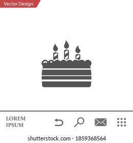 cake con. Vector illustration EPS 10.