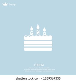 cake con. Vector illustration EPS 10.