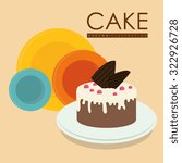 Cake concept and menu icons design, vector illustration 10 eps graphic.