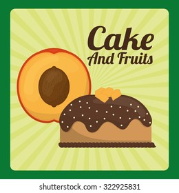 Cake concept and menu icons design, vector illustration 10 eps graphic.
