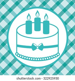 Cake concept and menu icons design, vector illustration 10 eps graphic.