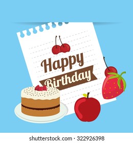 Cake concept and menu icons design, vector illustration 10 eps graphic.