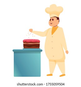 Cake confectioner icon. Cartoon of cake confectioner vector icon for web design isolated on white background