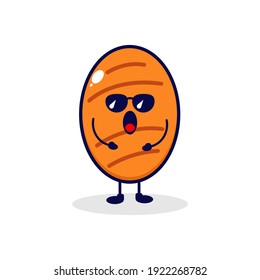 Cake cool cute character illustration