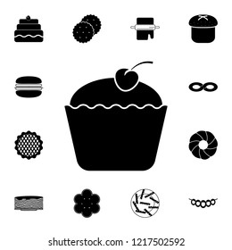 Cake cup icon. Detailed set of Bakery. Premium graphic design. One of the collection icons for websites, web design, mobile app on white background