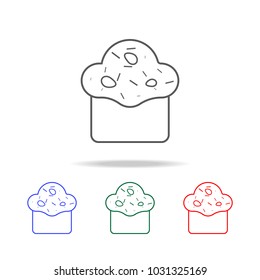 cake cup icon. Elements in multi colored icons for mobile concept and web apps. Icons for website design and development, app development on white background