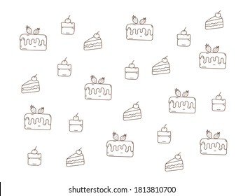 Cake and Cup cake  at is Vector picture