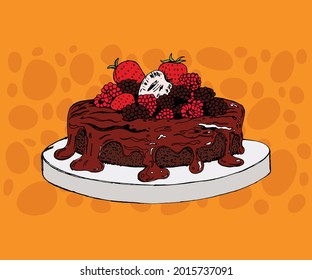 pastel de bizcocho pastelería de cumpleaños