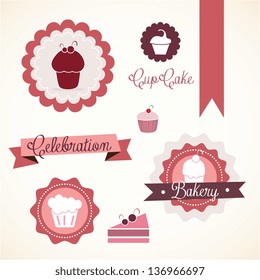 Cake  & Cupcakes icons ( concepts, labels, & cards)