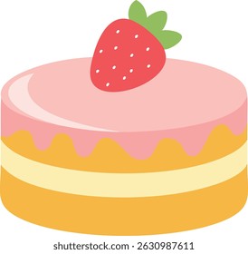 cake with cute shapes and pink color
