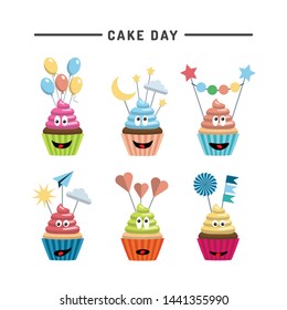 Cake Day Vector Illustration. Suitable for greeting card
