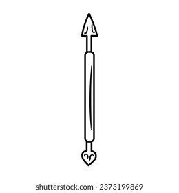 Cake decorating tool on white background