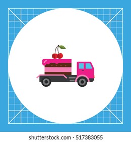 Cake Delivery by Truck Icon