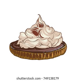Cake, desert, food, vector illustration