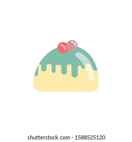 cake dessert icon christmas vector