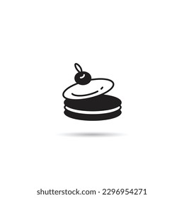ilustración vectorial de iconos de pastel y postre