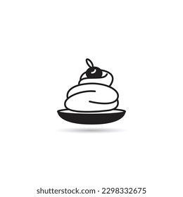 cake and dessert icon vector illustration